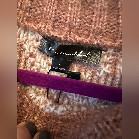 NWT🤎Line and Dot Houndstooth Plush Sweater S - Picture 6 of 10